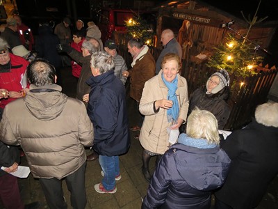 Kerststalzingen aan de KWB kerststal - Melis Stokelaan Antwerpen Linkeroever - Zaterdag 6 januari 2018